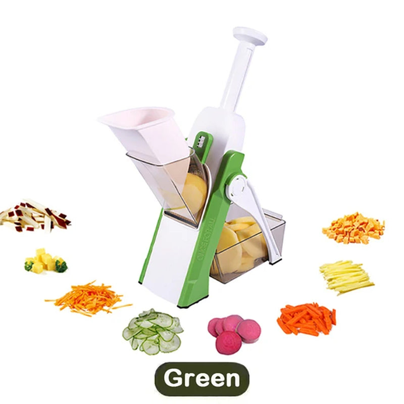 5 in 1 Manual Vegetable Cutter Multifunction Slicer Potatoes Slicer Chopper French Fries Shredders Maker Peelers Kitchen Gadgets