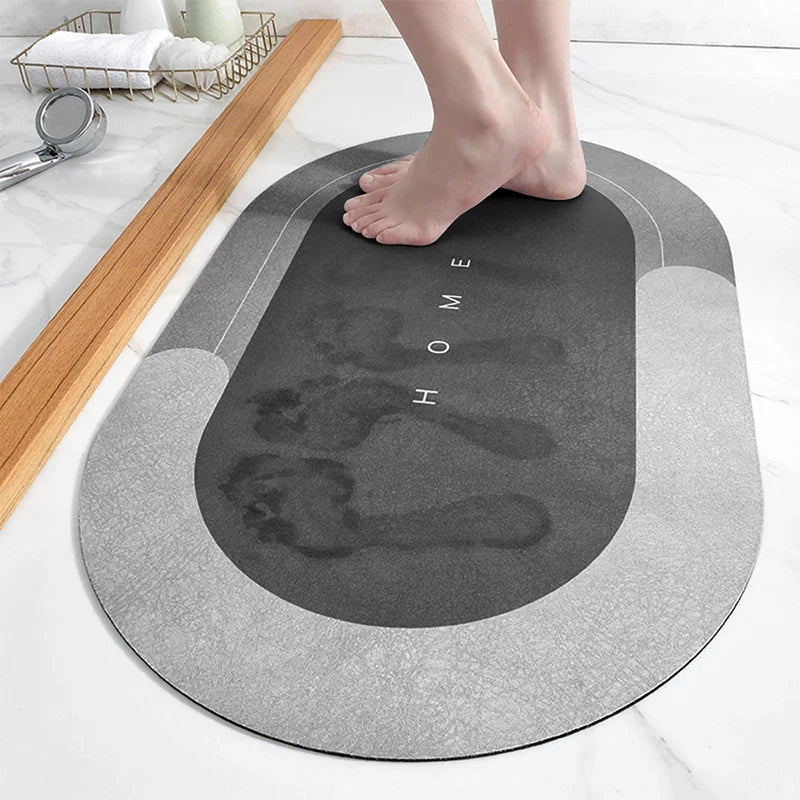 Bath Mat Super Absorbent Non Slip Diatom Mud Bathroom Rug Quick Drying Bath Shower Rug Kitchen Entrance Door Mats Home Floor Mat