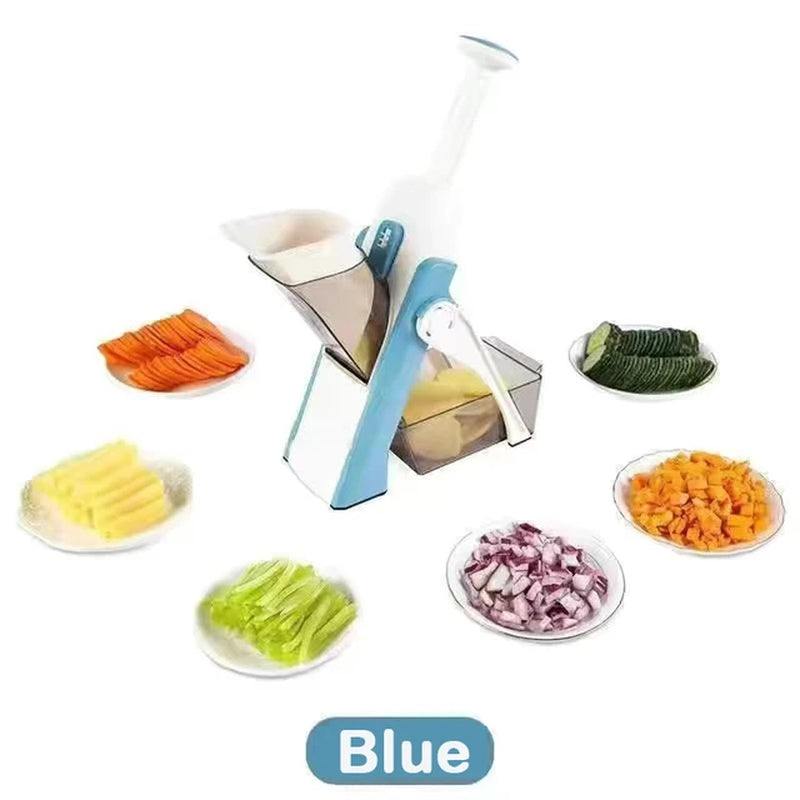 5 in 1 Manual Vegetable Cutter Multifunction Slicer Potatoes Slicer Chopper French Fries Shredders Maker Peelers Kitchen Gadgets